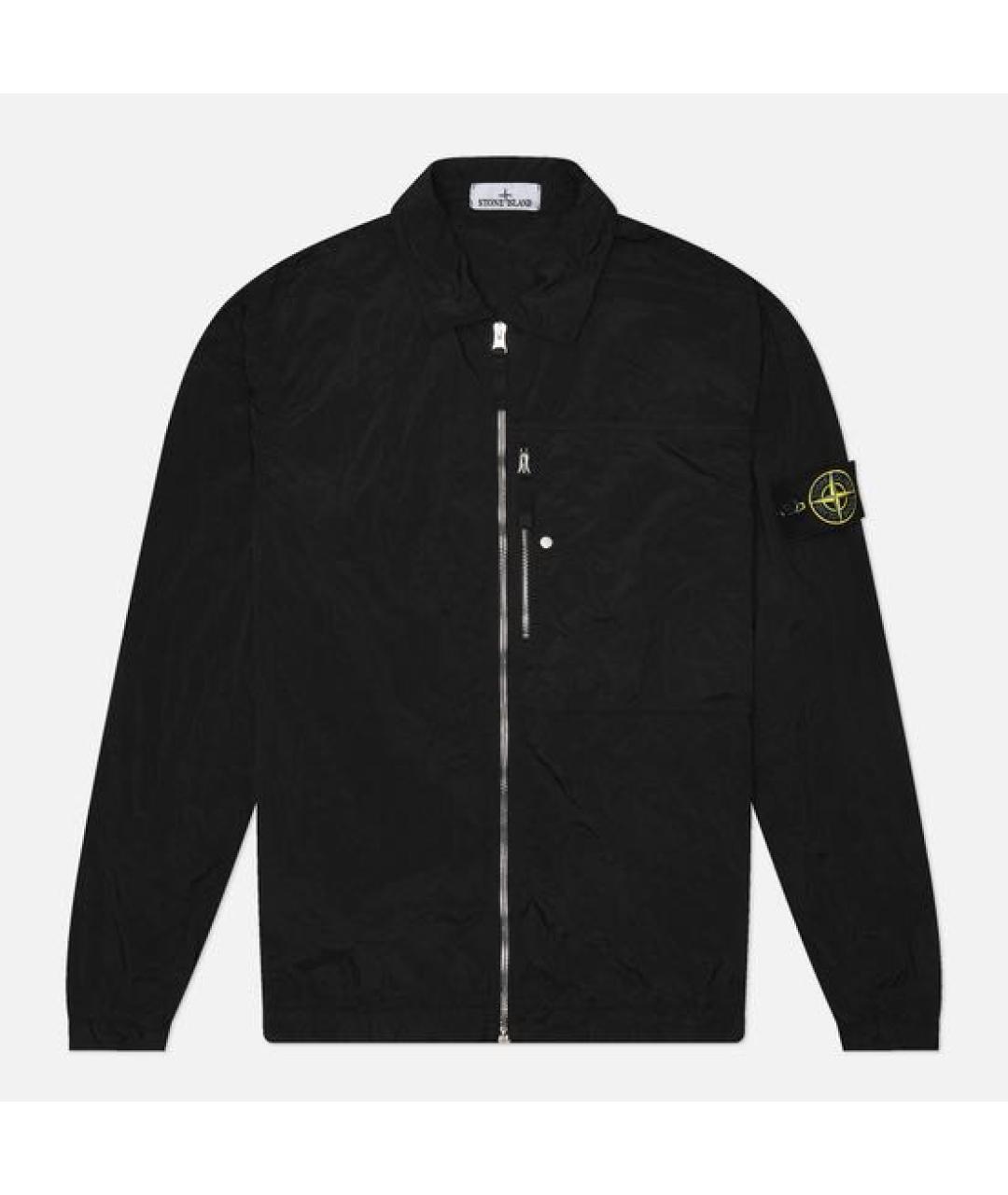 STONE ISLAND Черная нейлоновая куртка, фото 9