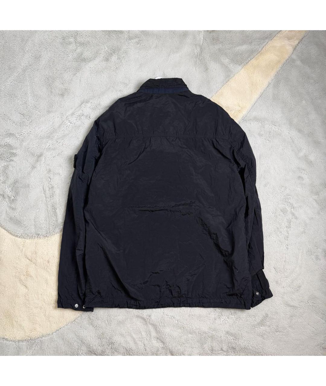 STONE ISLAND Черная нейлоновая куртка, фото 8
