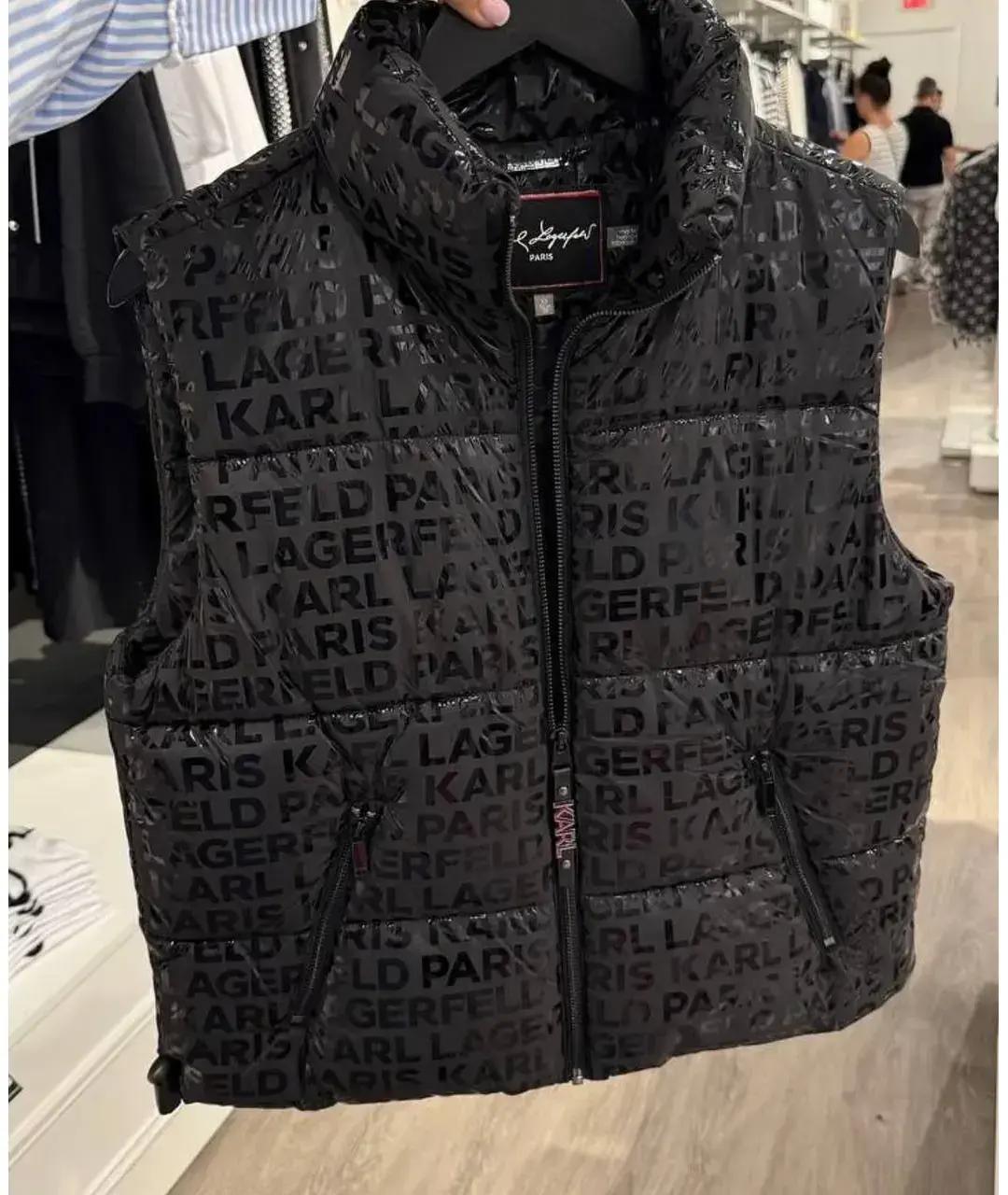 KARL LAGERFELD Черный жилет, фото 4