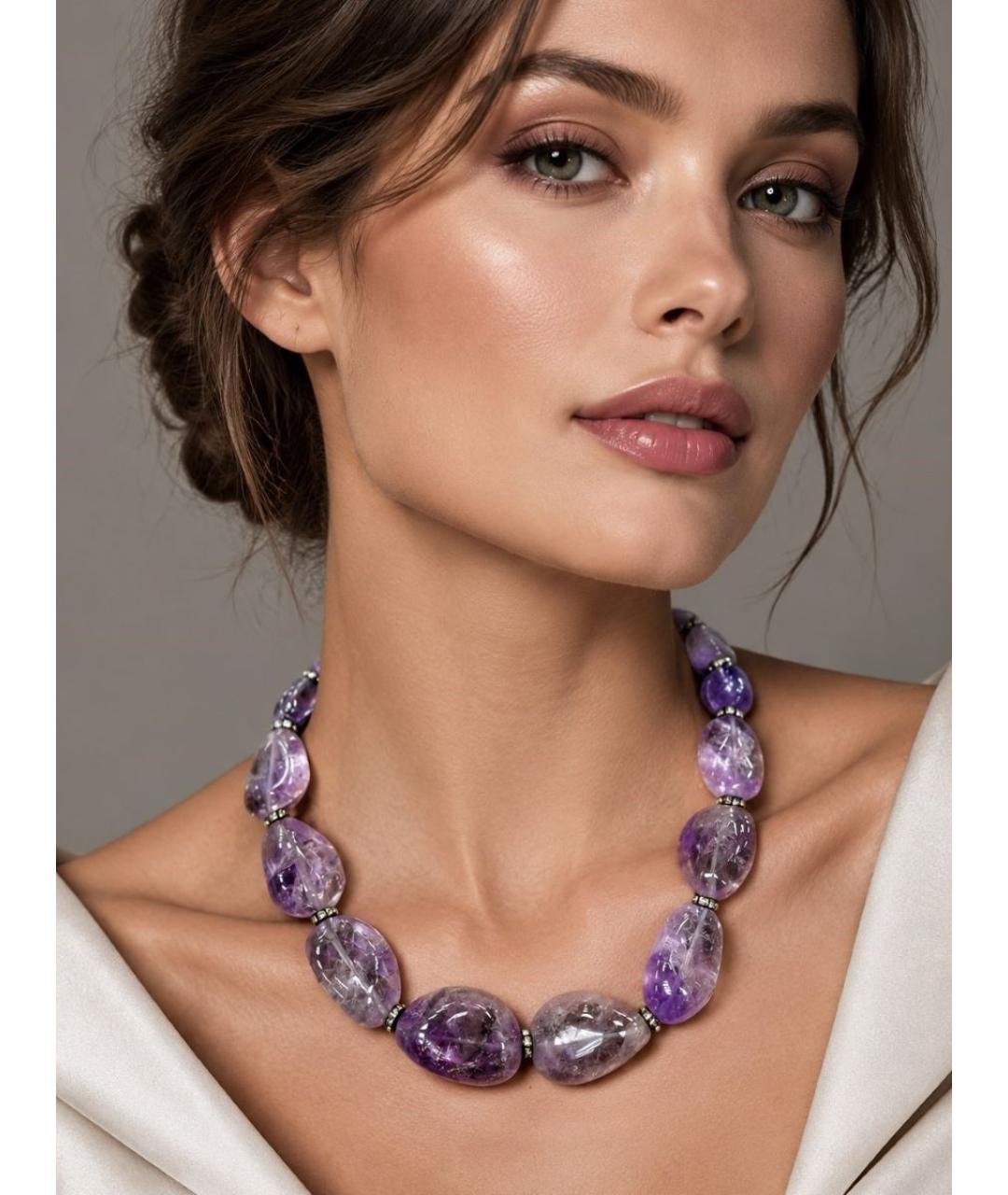 OSCAR DE LA RENTA Фиолетовое колье, фото 6