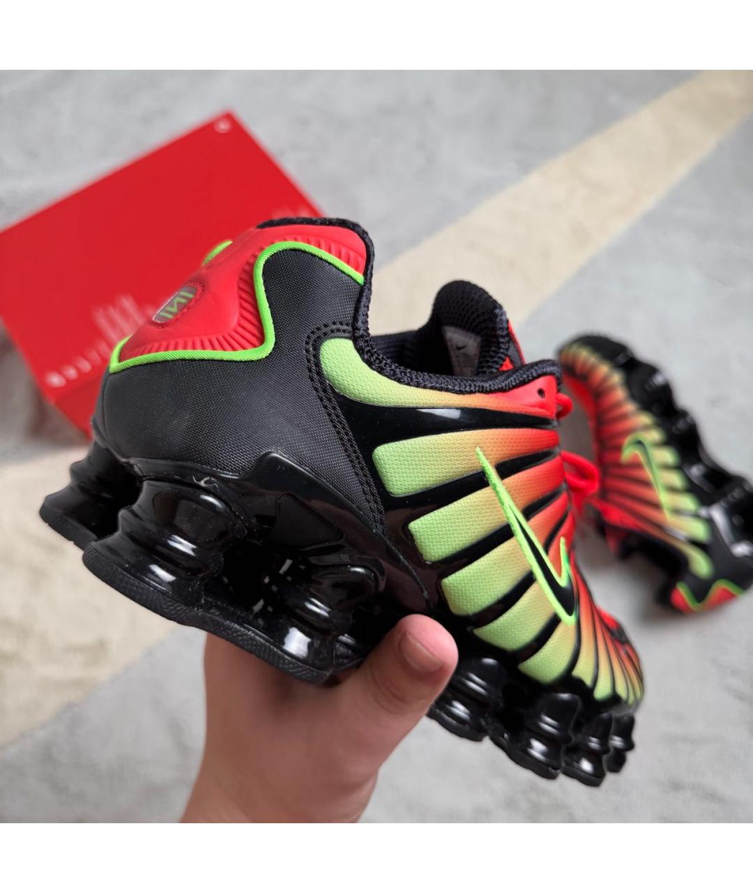 NIKE Зеленые текстильные низкие кроссовки / кеды, фото 4
