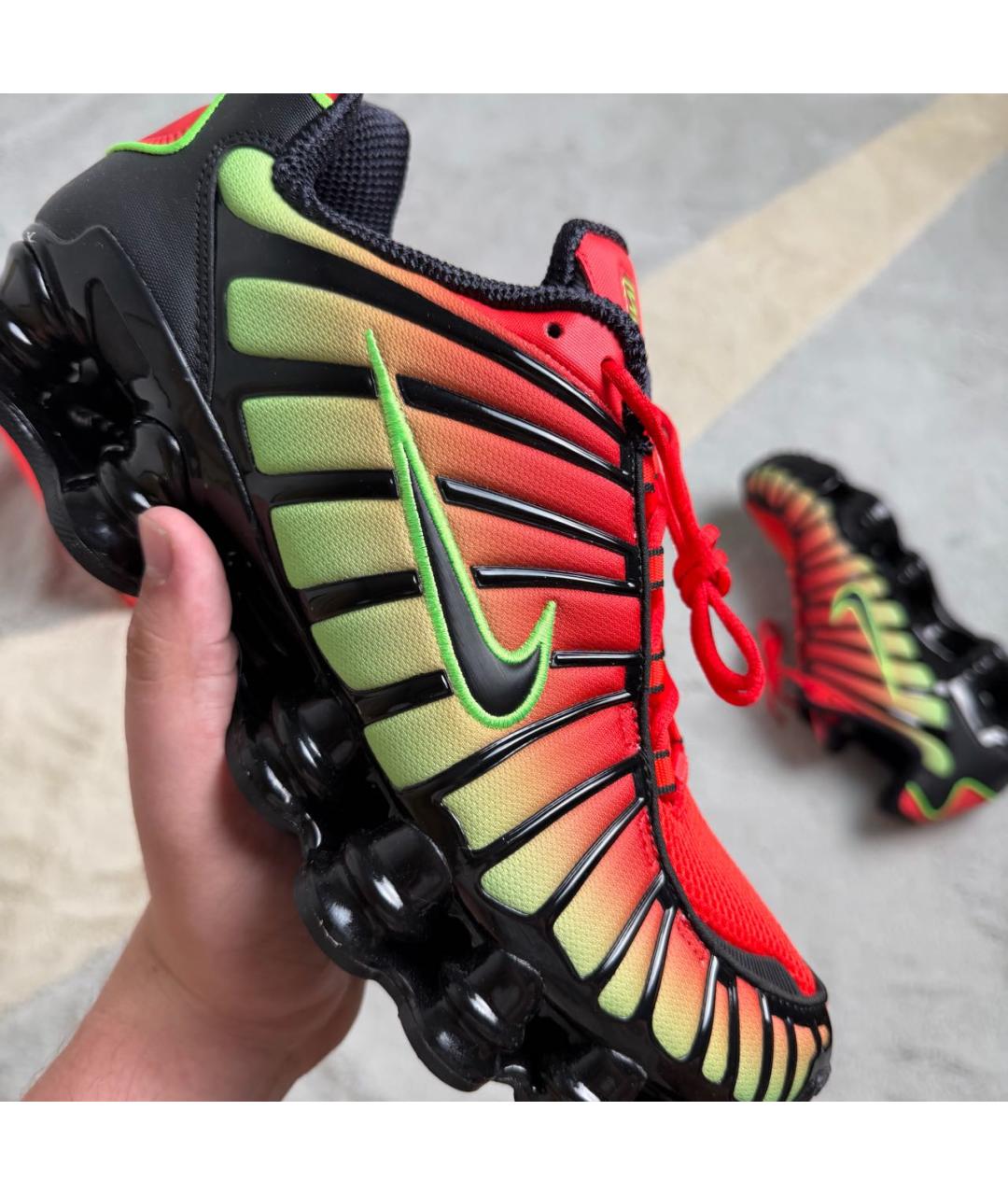 NIKE Зеленые текстильные низкие кроссовки / кеды, фото 5