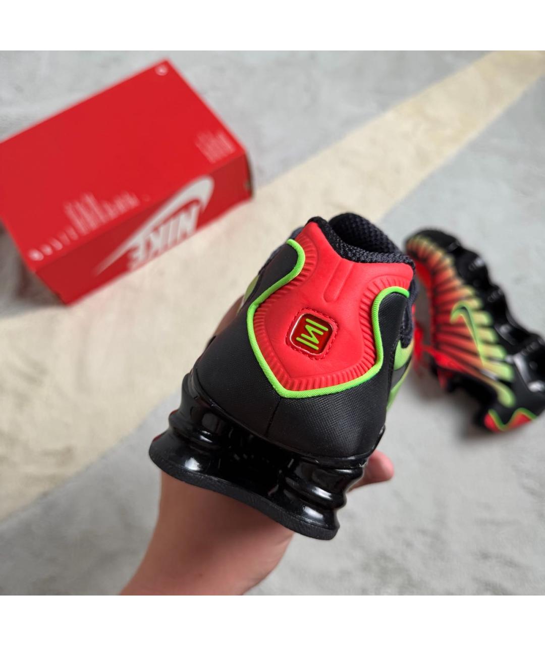NIKE Зеленые текстильные низкие кроссовки / кеды, фото 3