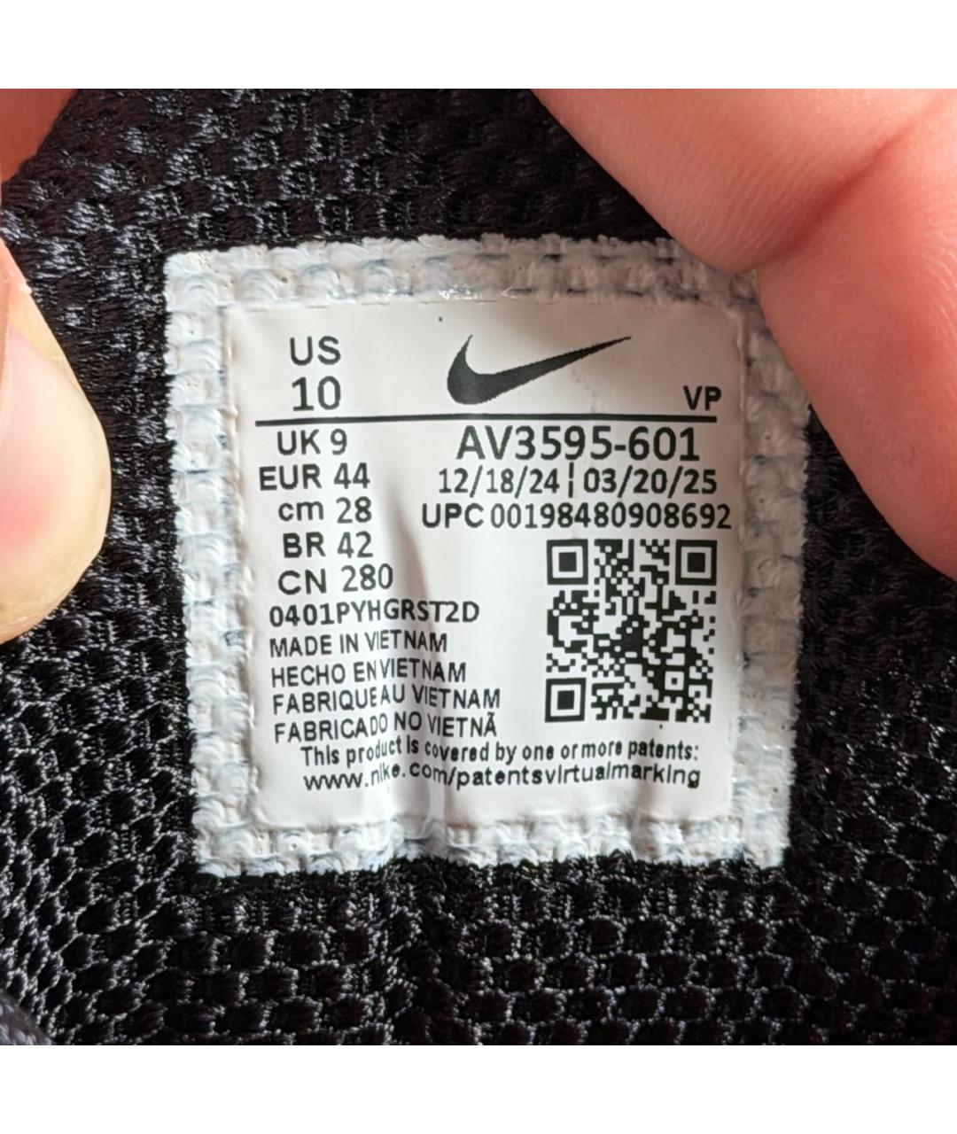 NIKE Зеленые текстильные низкие кроссовки / кеды, фото 8