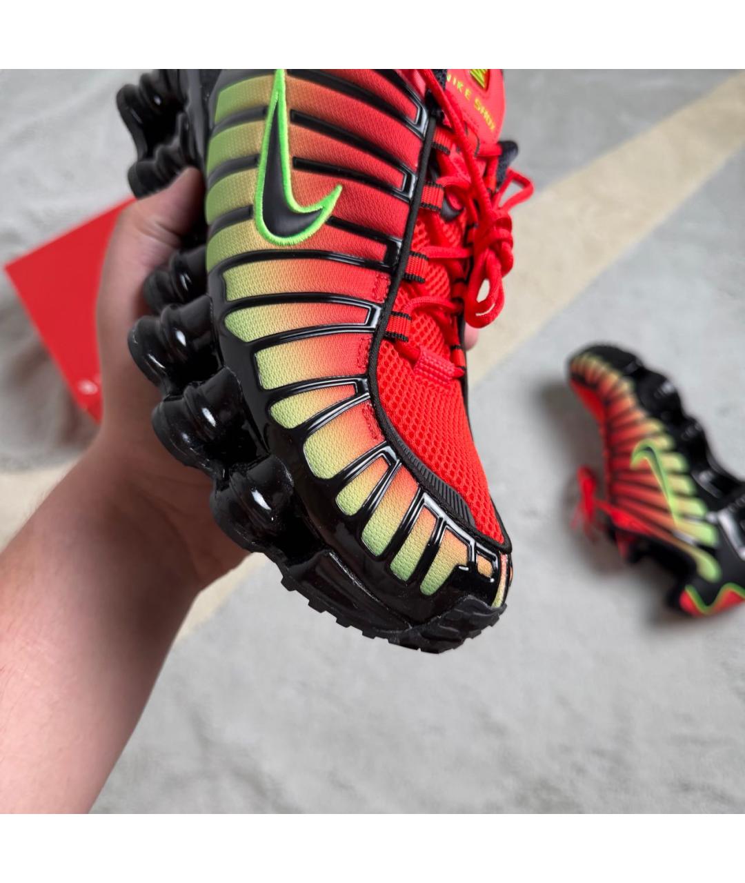 NIKE Зеленые текстильные низкие кроссовки / кеды, фото 6