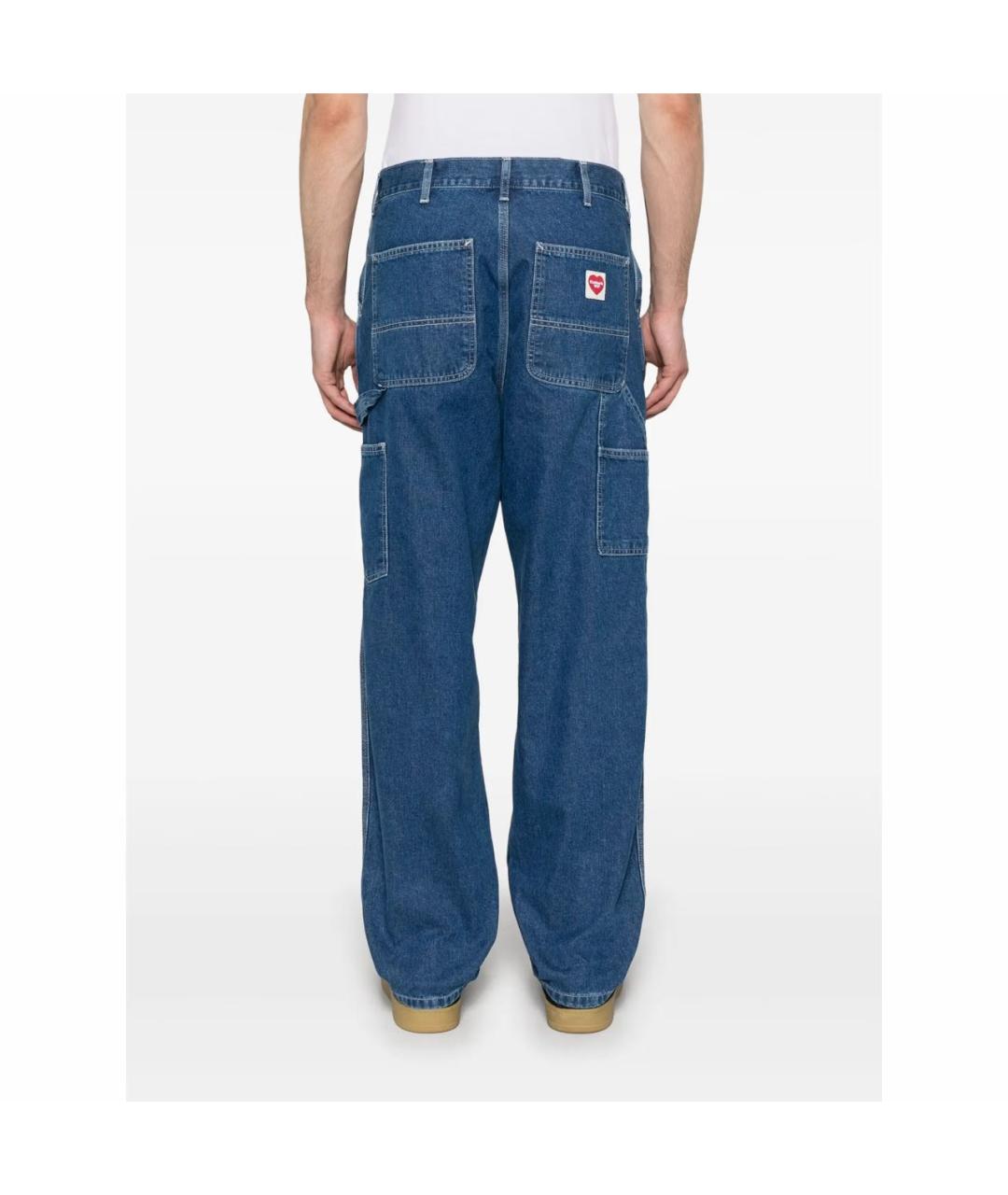 CARHARTT WIP Синие хлопковые прямые джинсы, фото 2