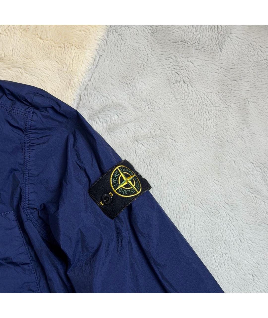 STONE ISLAND Синяя нейлоновая куртка, фото 2
