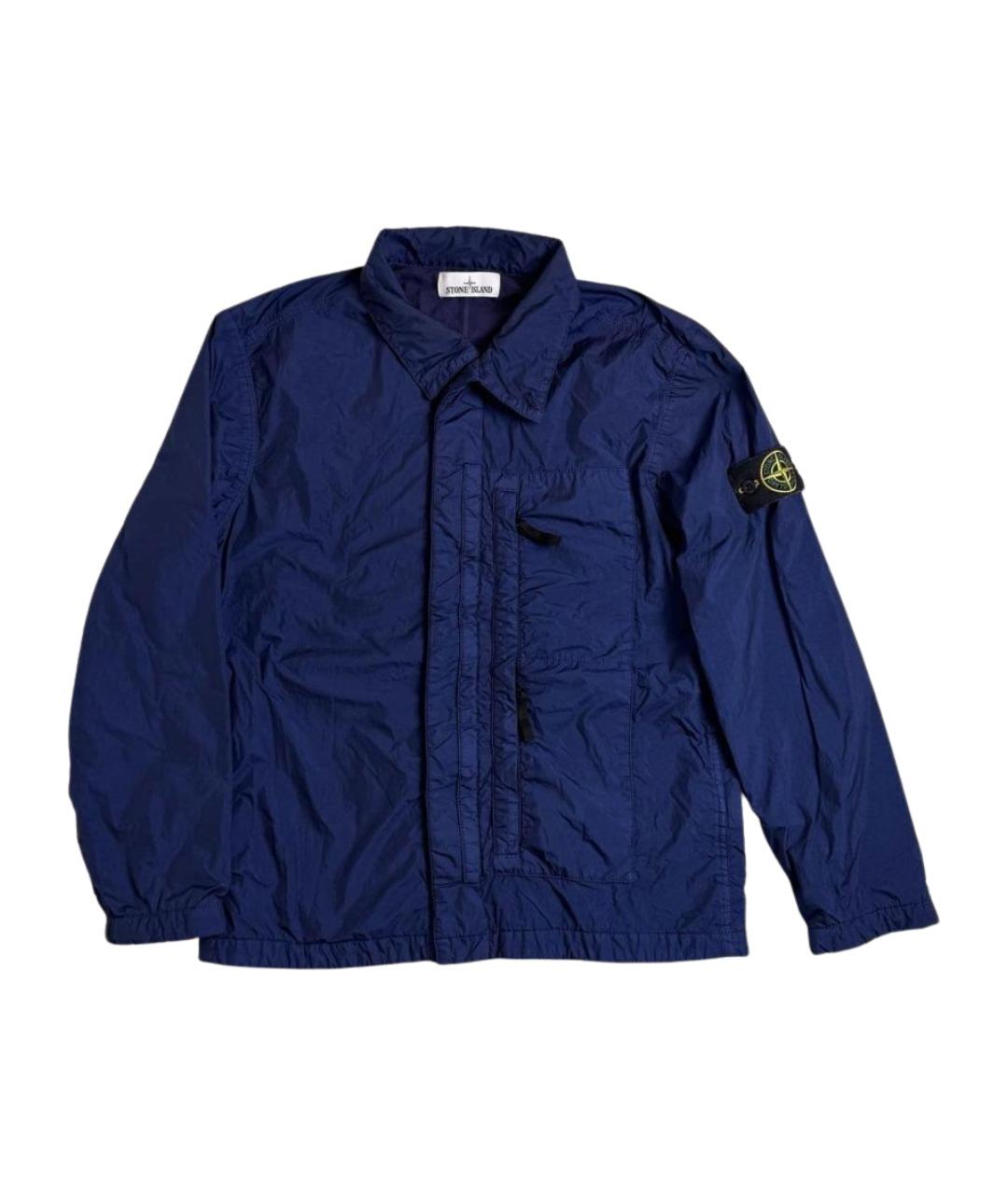 STONE ISLAND Синяя нейлоновая куртка, фото 1