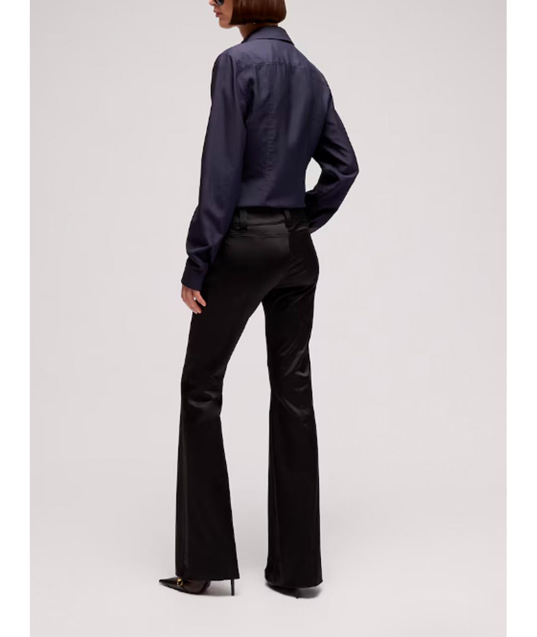 GUCCI Черные ацетатные брюки узкие, фото 3