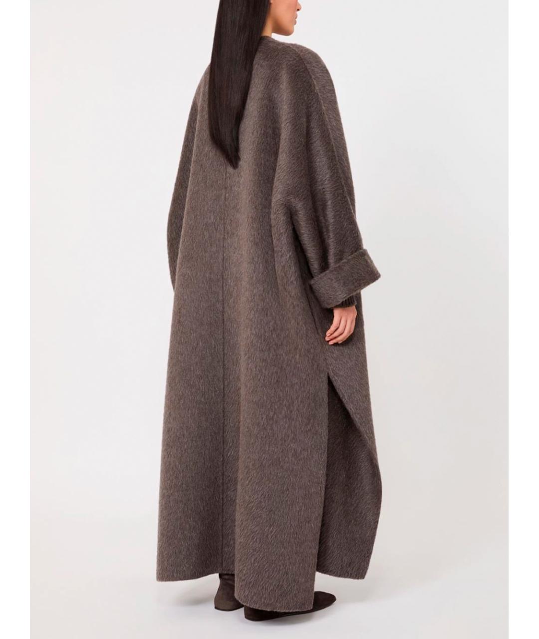 MAX MARA Коричневое шерстяное пальто, фото 4