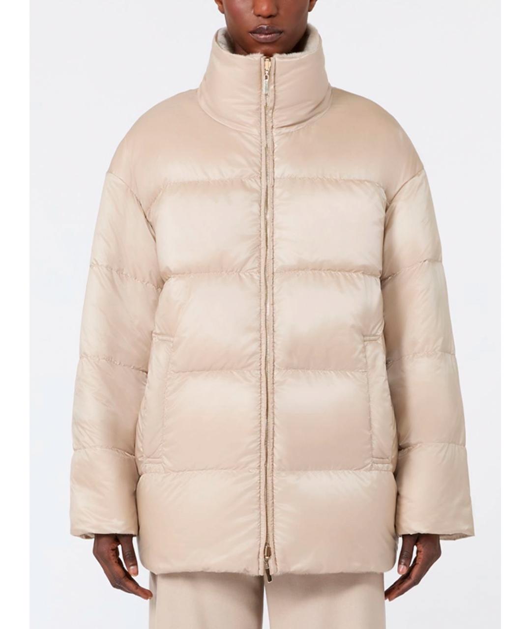 MAX MARA Бежевая шерстяная куртка, фото 6