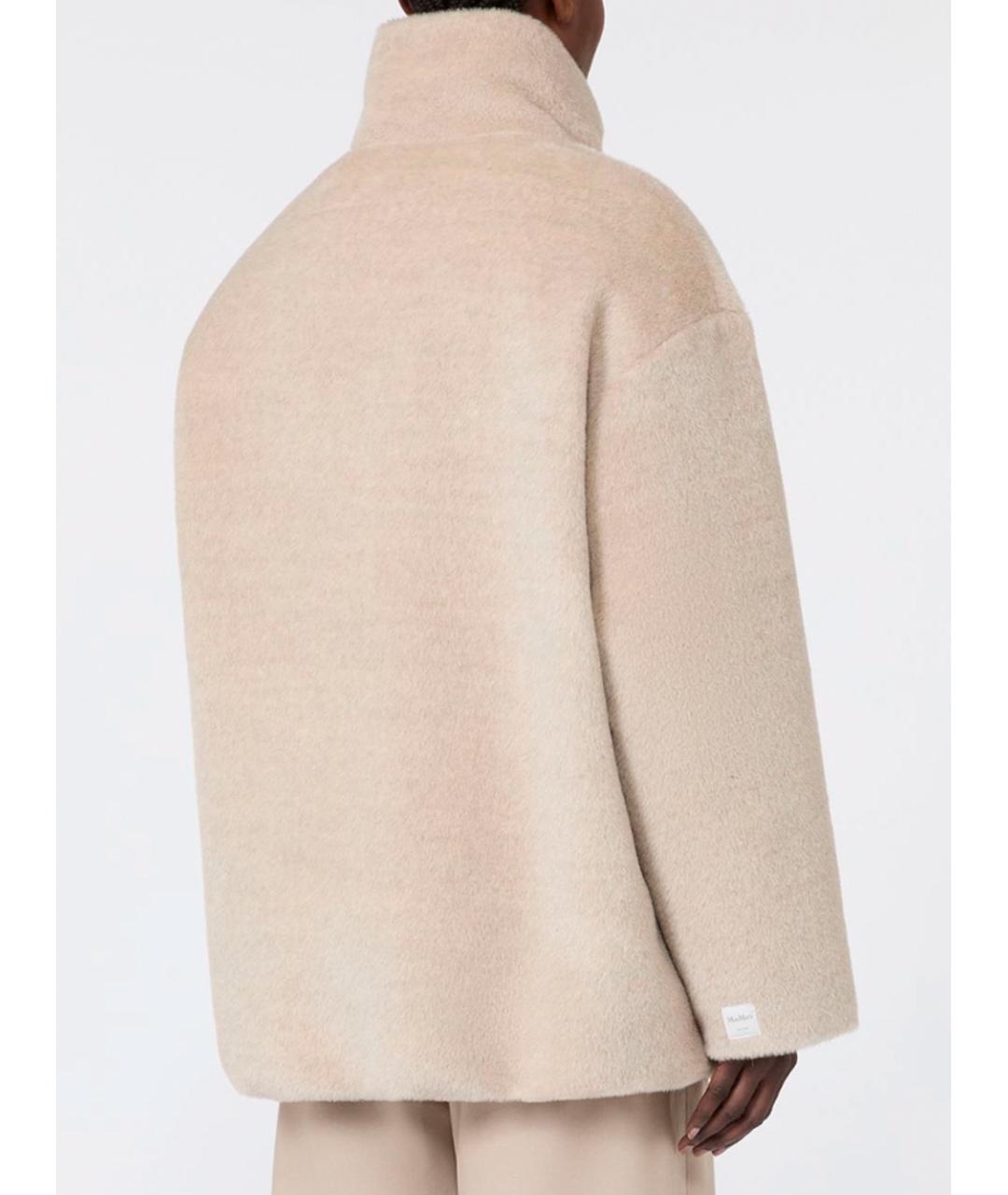 MAX MARA Бежевая шерстяная куртка, фото 4