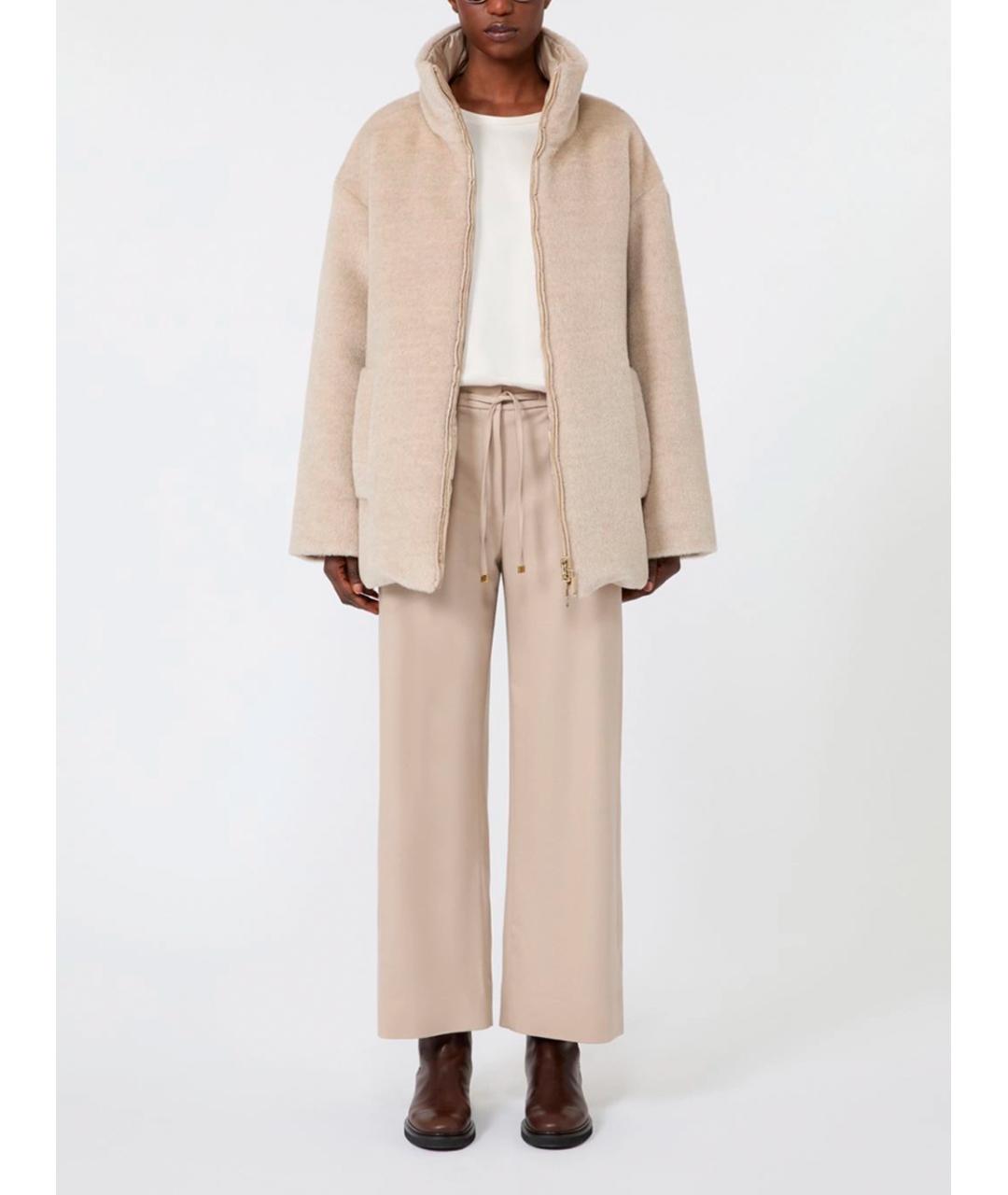 MAX MARA Бежевая шерстяная куртка, фото 2