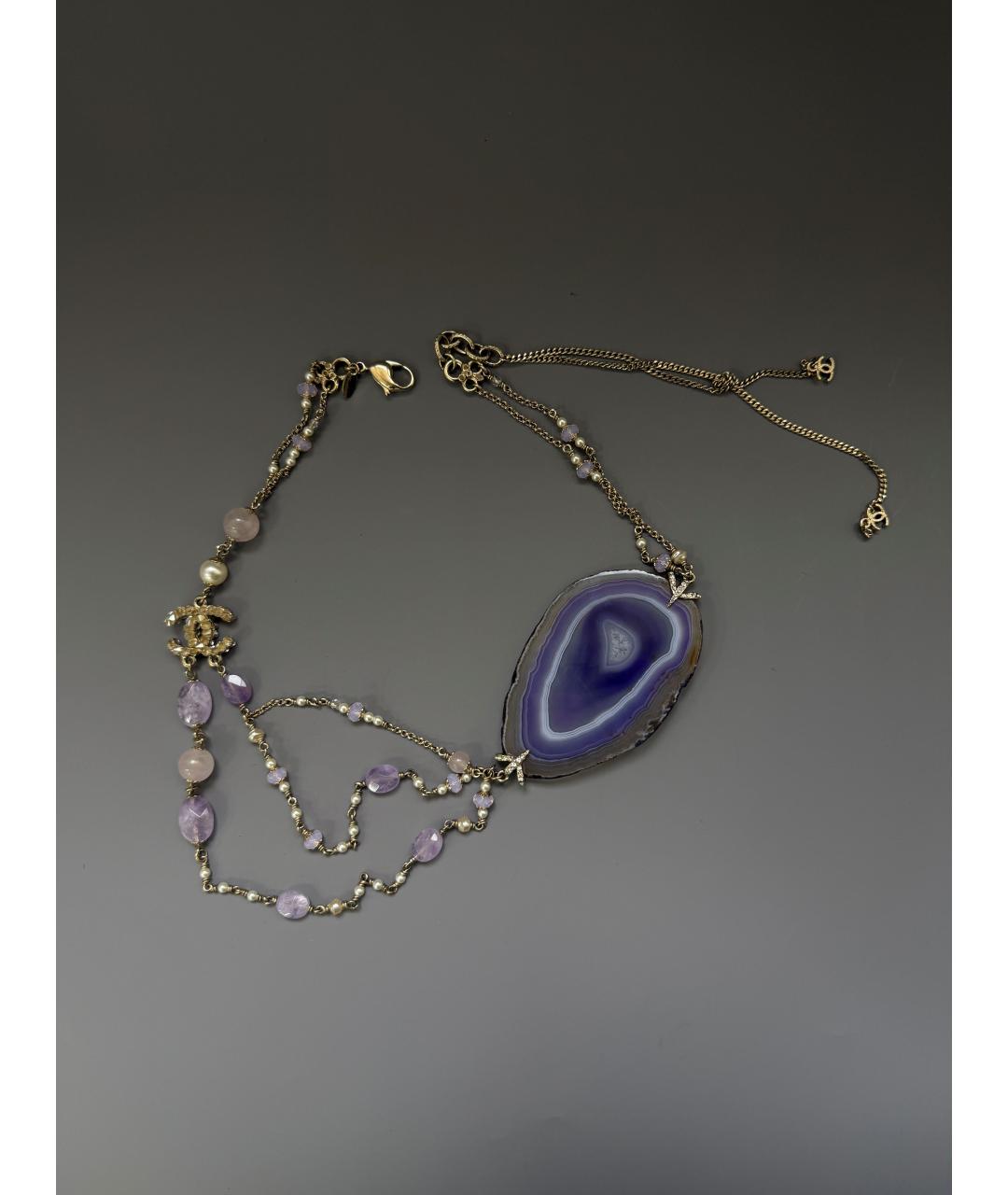 CHANEL Фиолетовое колье, фото 6