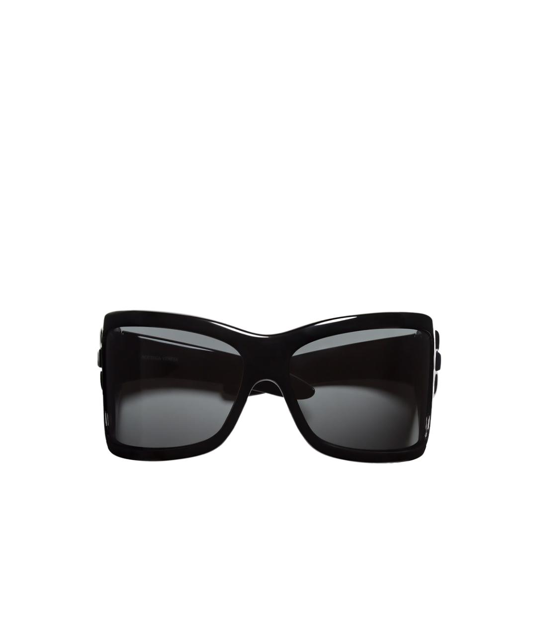 BOTTEGA VENETA Черные пластиковые солнцезащитные очки, фото 1