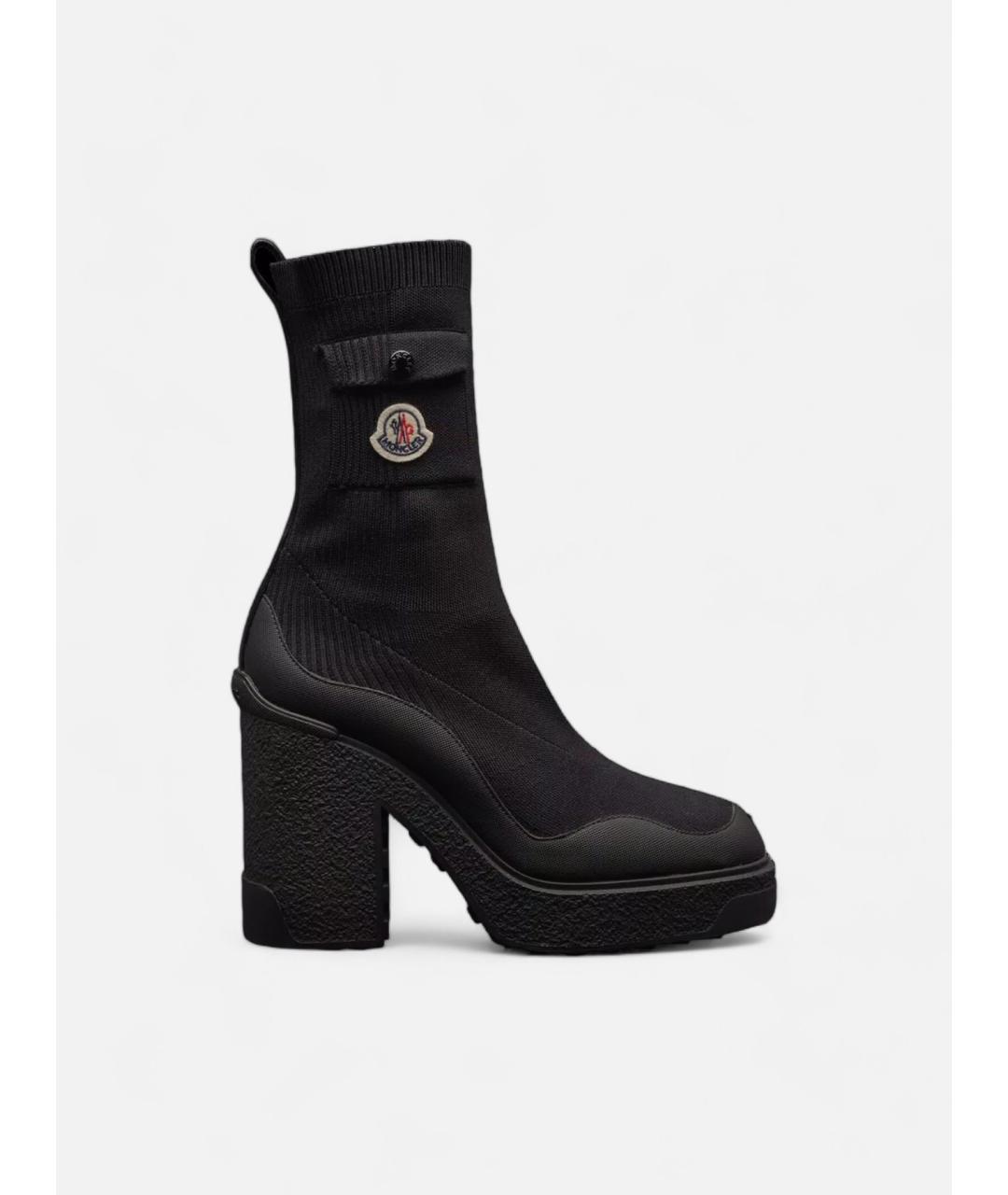 MONCLER Черные ботинки, фото 4