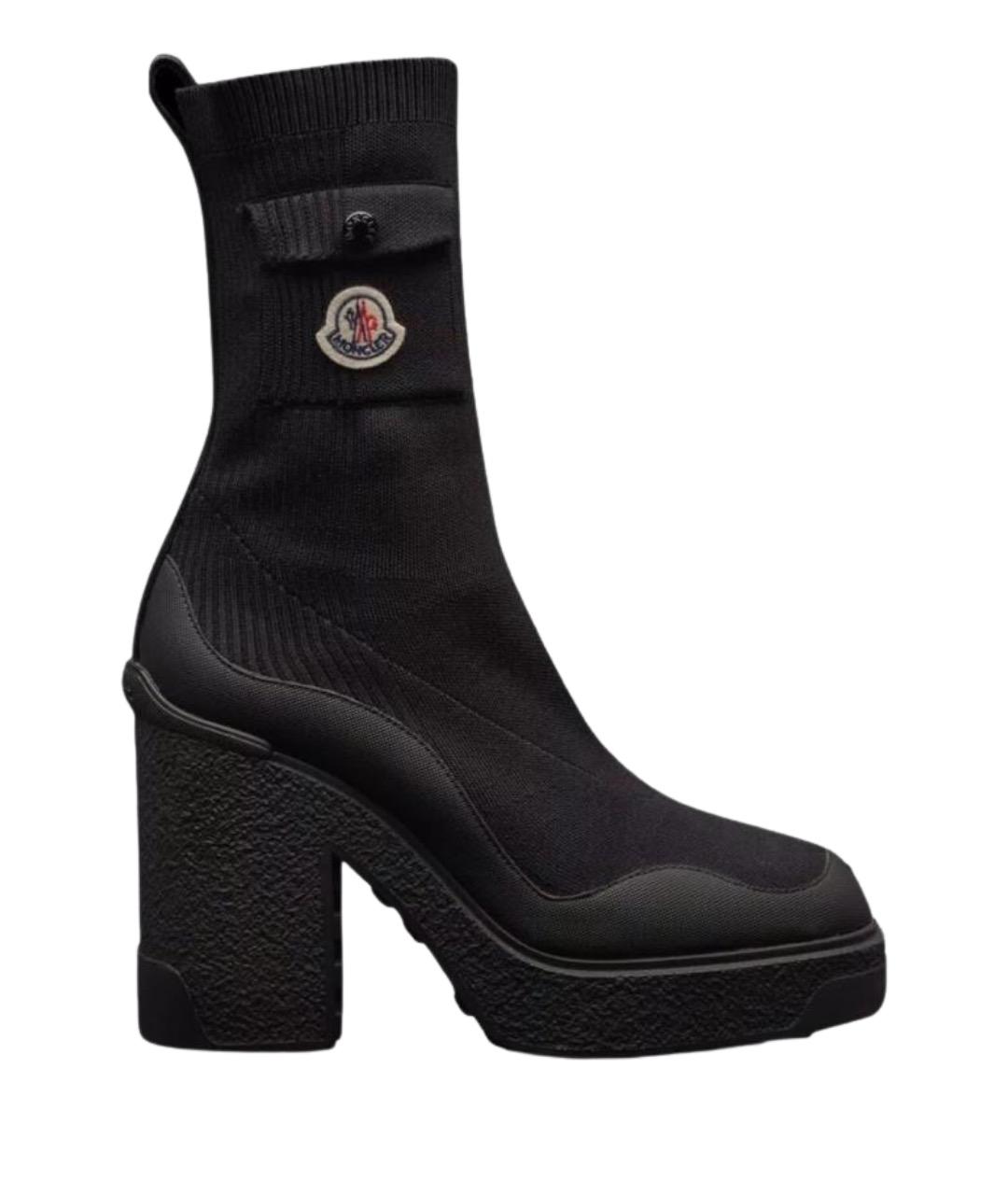 MONCLER Черные ботинки, фото 1