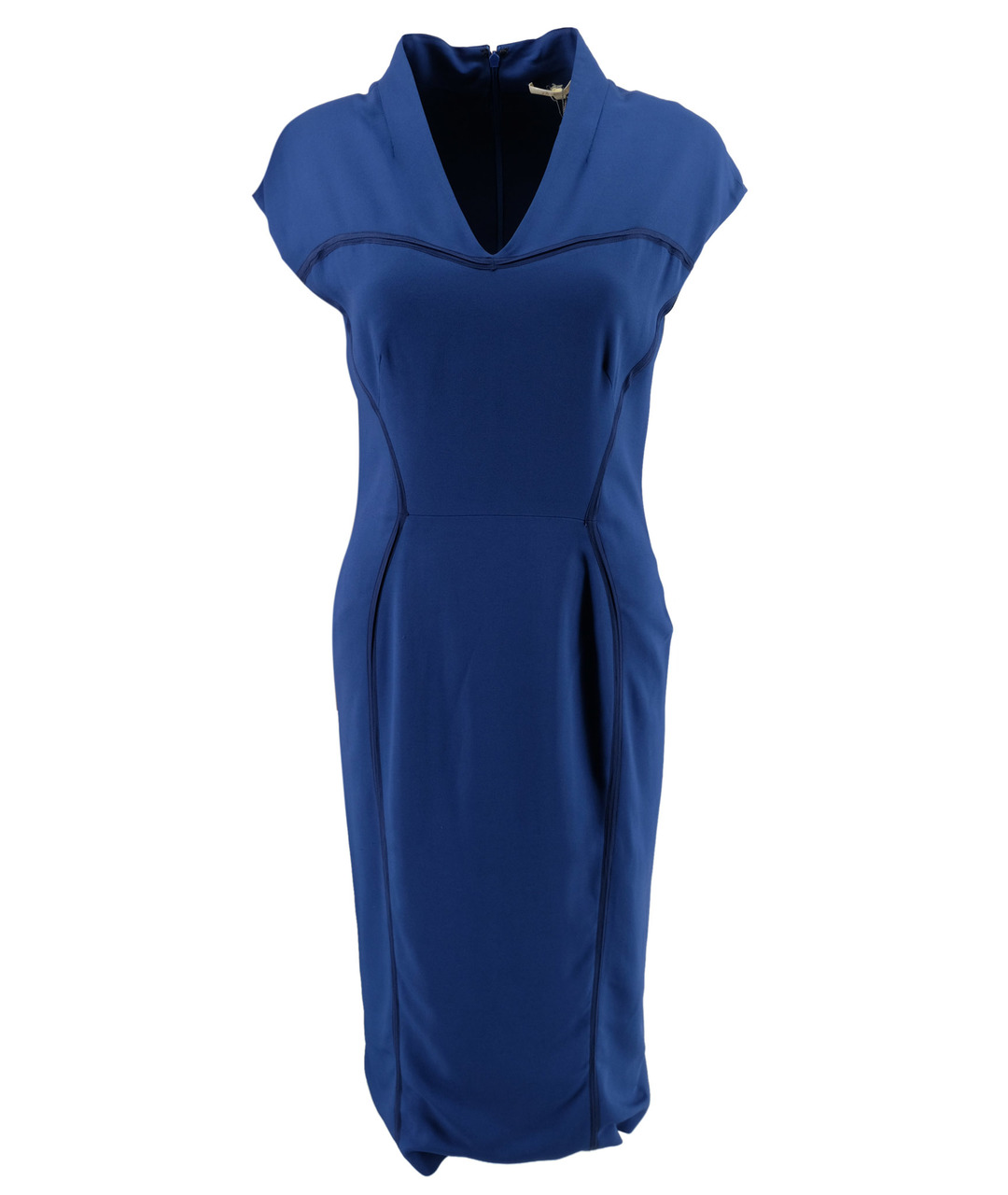 ZAC POSEN Синее вискозное повседневное платье, фото 1