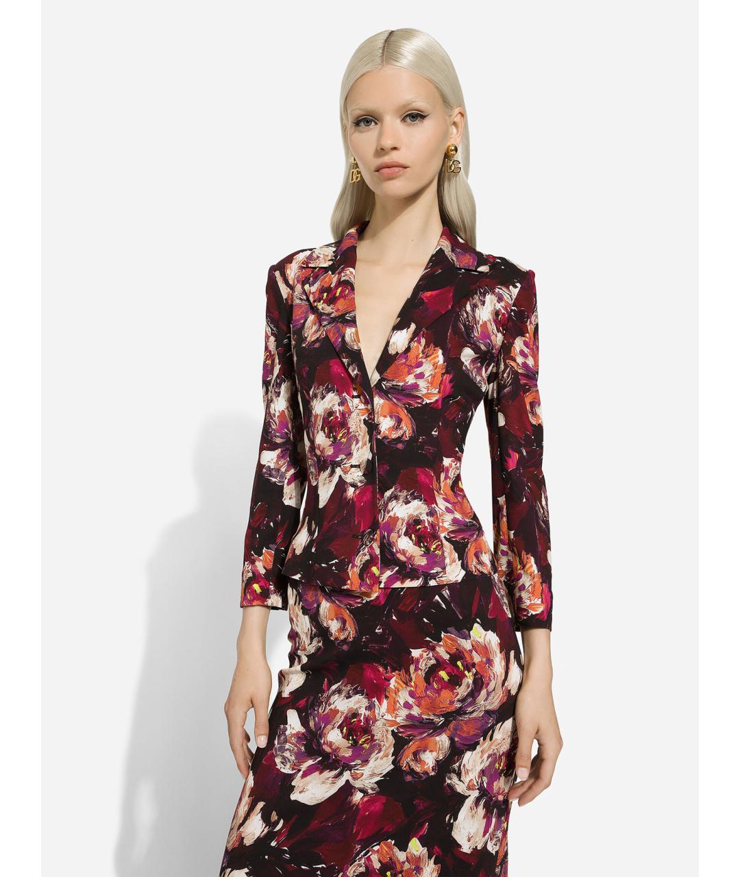DOLCE&GABBANA Мульти вискозный жакет/пиджак, фото 3