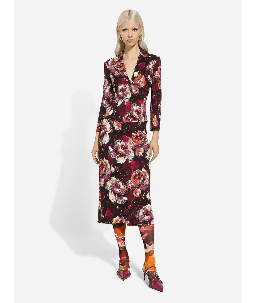 DOLCE&GABBANA Мульти вискозный жакет/пиджак, фото 2