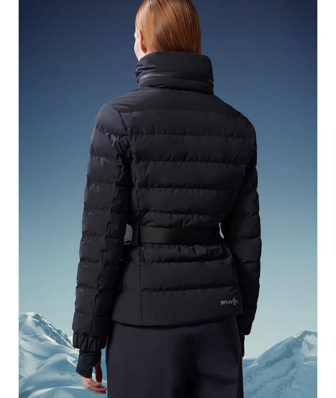 MONCLER Черная полиамидовая куртка, фото 4