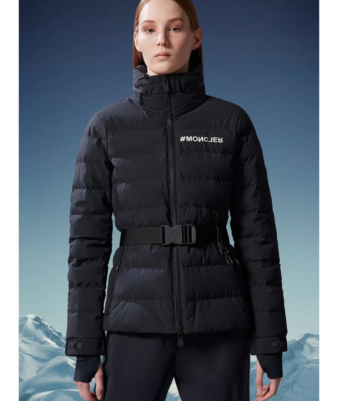 MONCLER Черная полиамидовая куртка, фото 5
