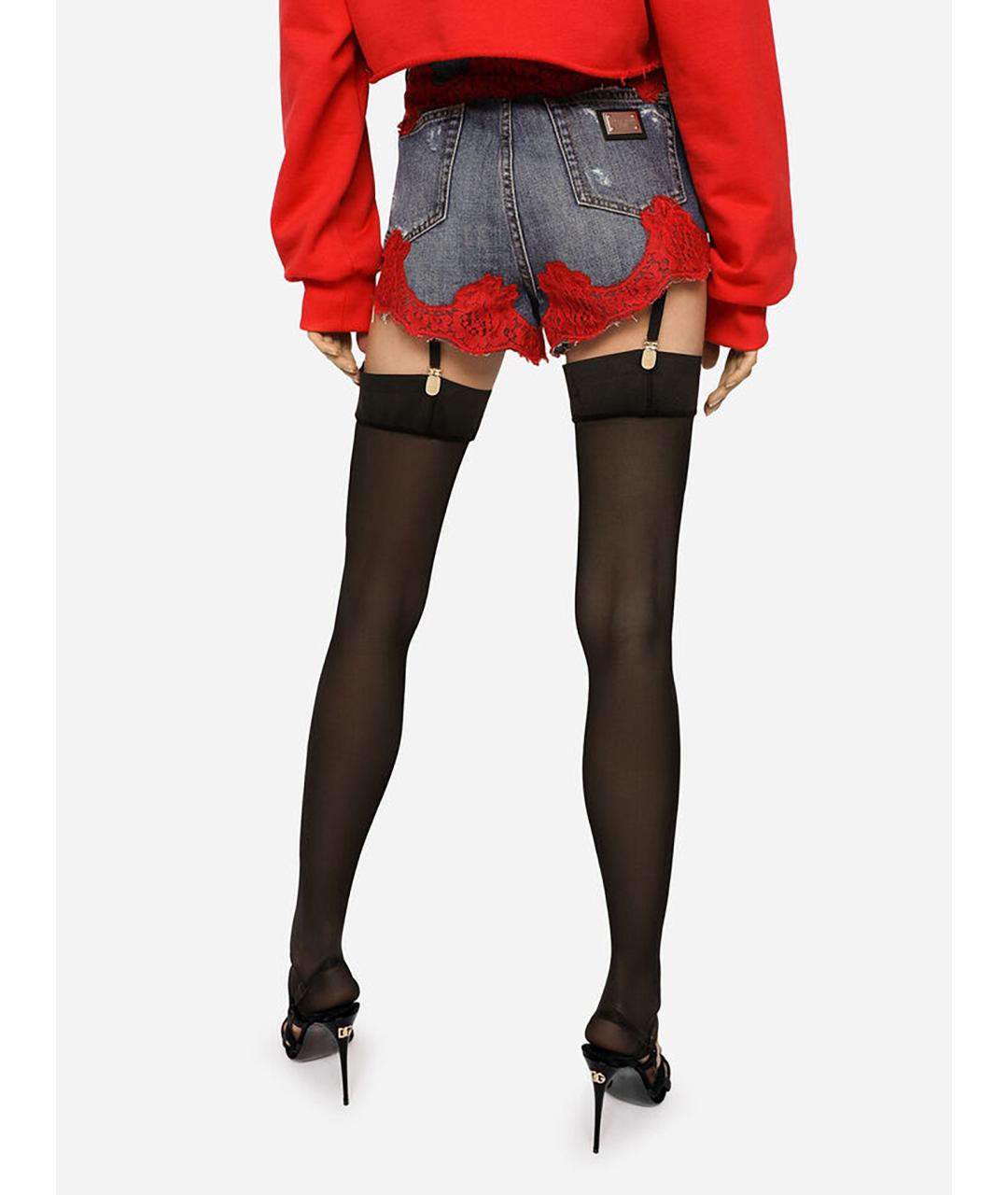 DOLCE&GABBANA Синие хлопковые шорты, фото 3