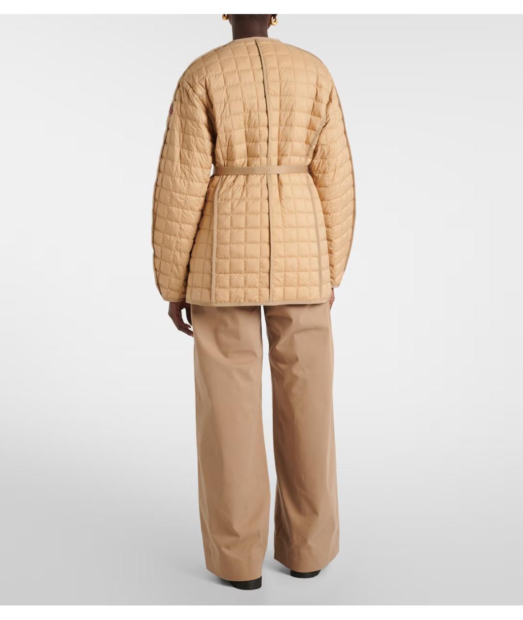 MONCLER Бежевый пуховик, фото 3