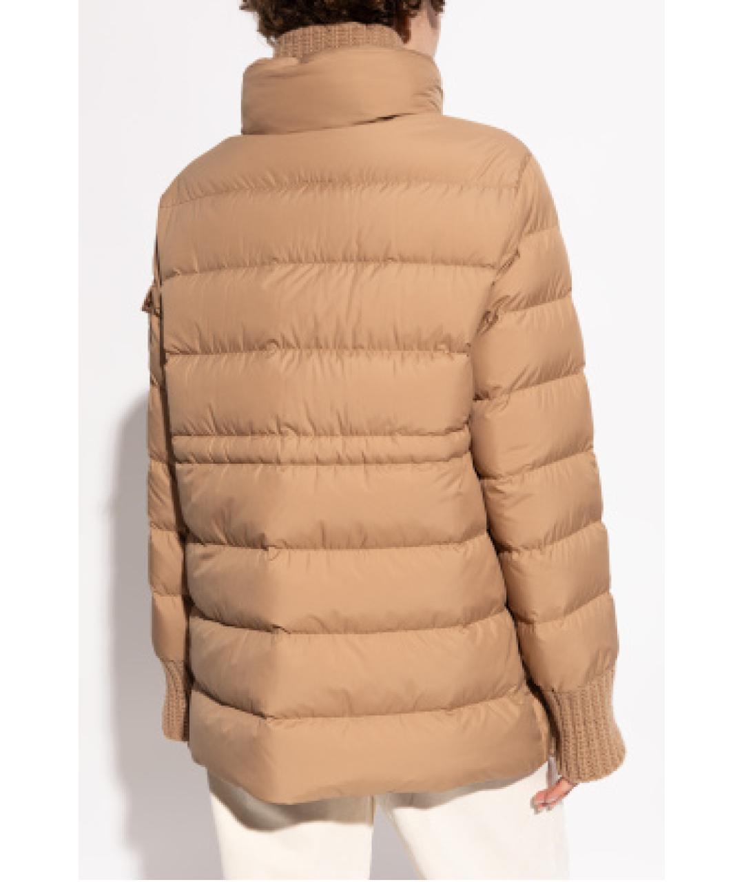 MONCLER Коричневый пуховик, фото 3