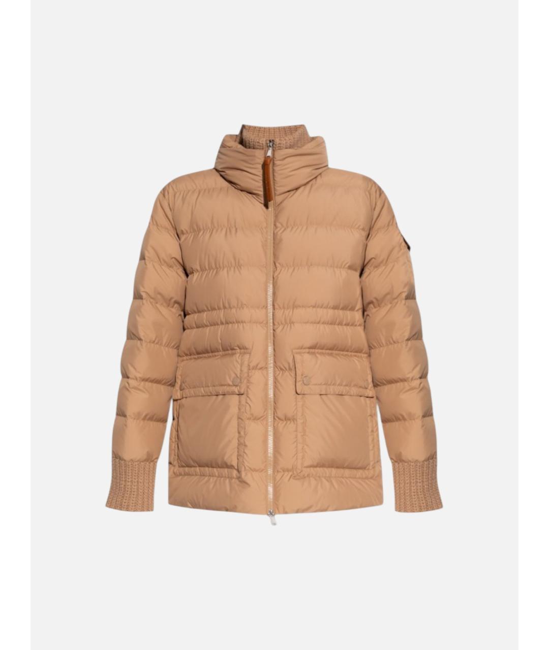 MONCLER Коричневый пуховик, фото 4
