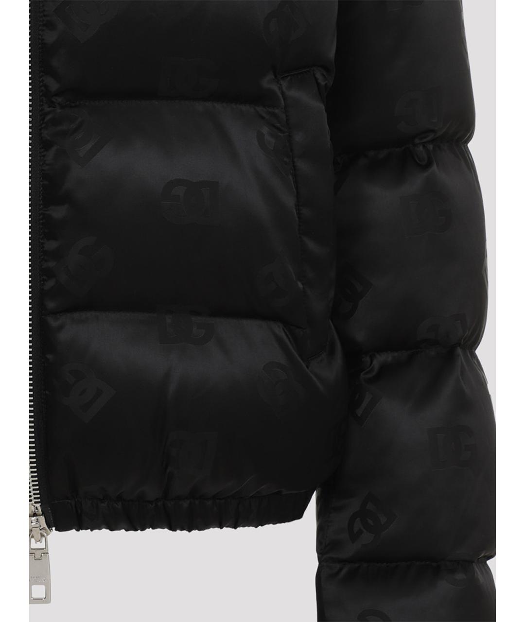 DOLCE&GABBANA Черный пуховик, фото 2