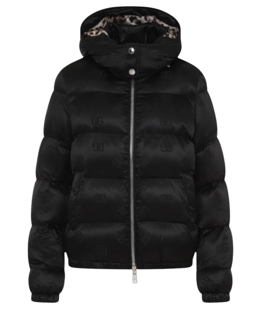 DOLCE&GABBANA Черный пуховик, фото 1