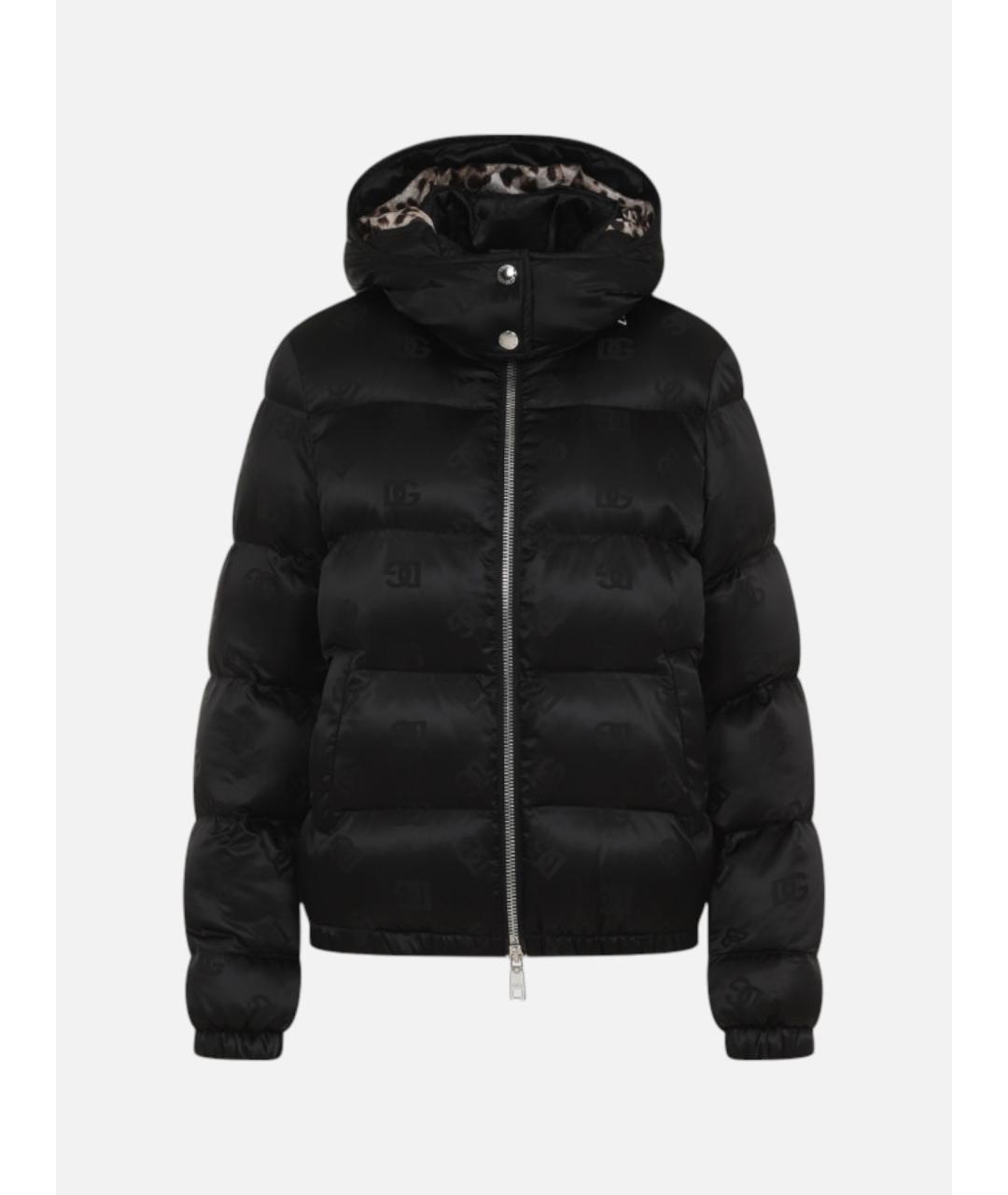 DOLCE&GABBANA Черный пуховик, фото 4