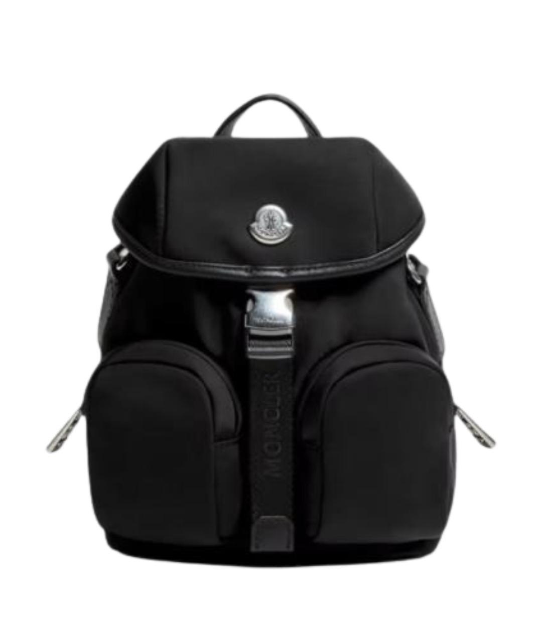 MONCLER Черный синтетический рюкзак, фото 1