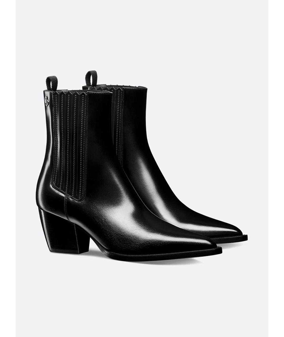CHRISTIAN DIOR Черные синтетические ботинки, фото 2