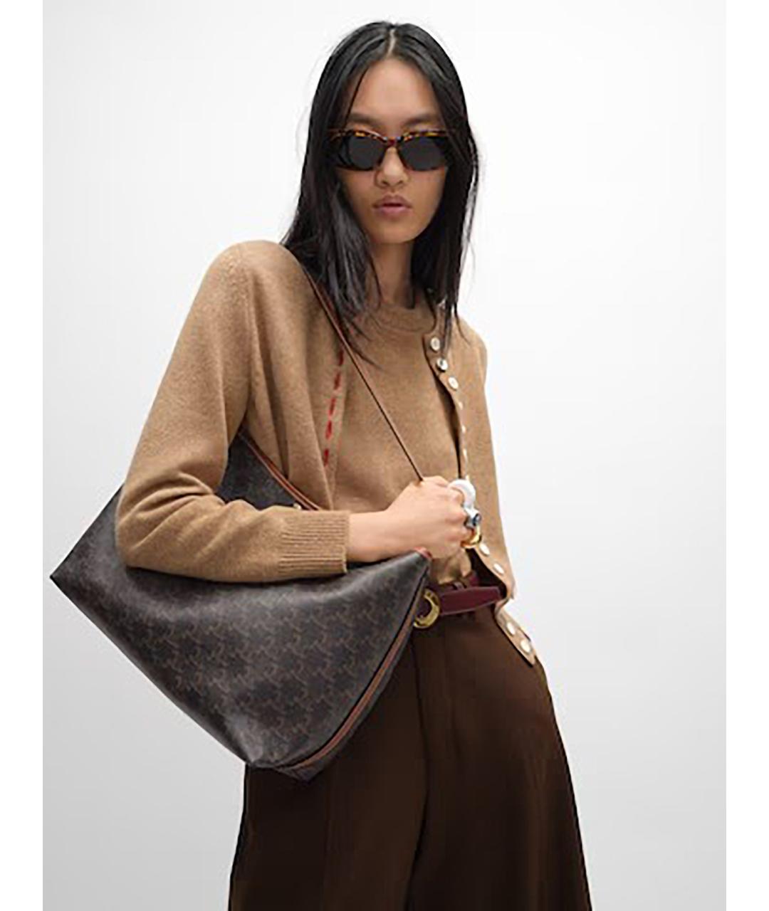 CELINE Кожаная сумка через плечо, фото 2