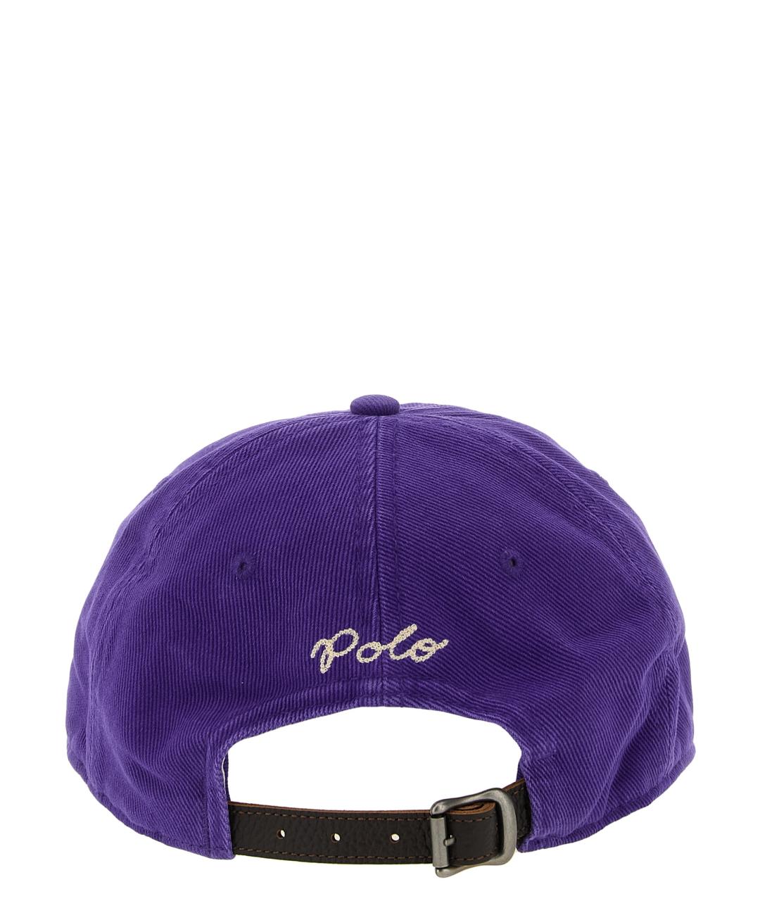 POLO RALPH LAUREN Фиолетовая хлопковая кепка/бейсболка, фото 3