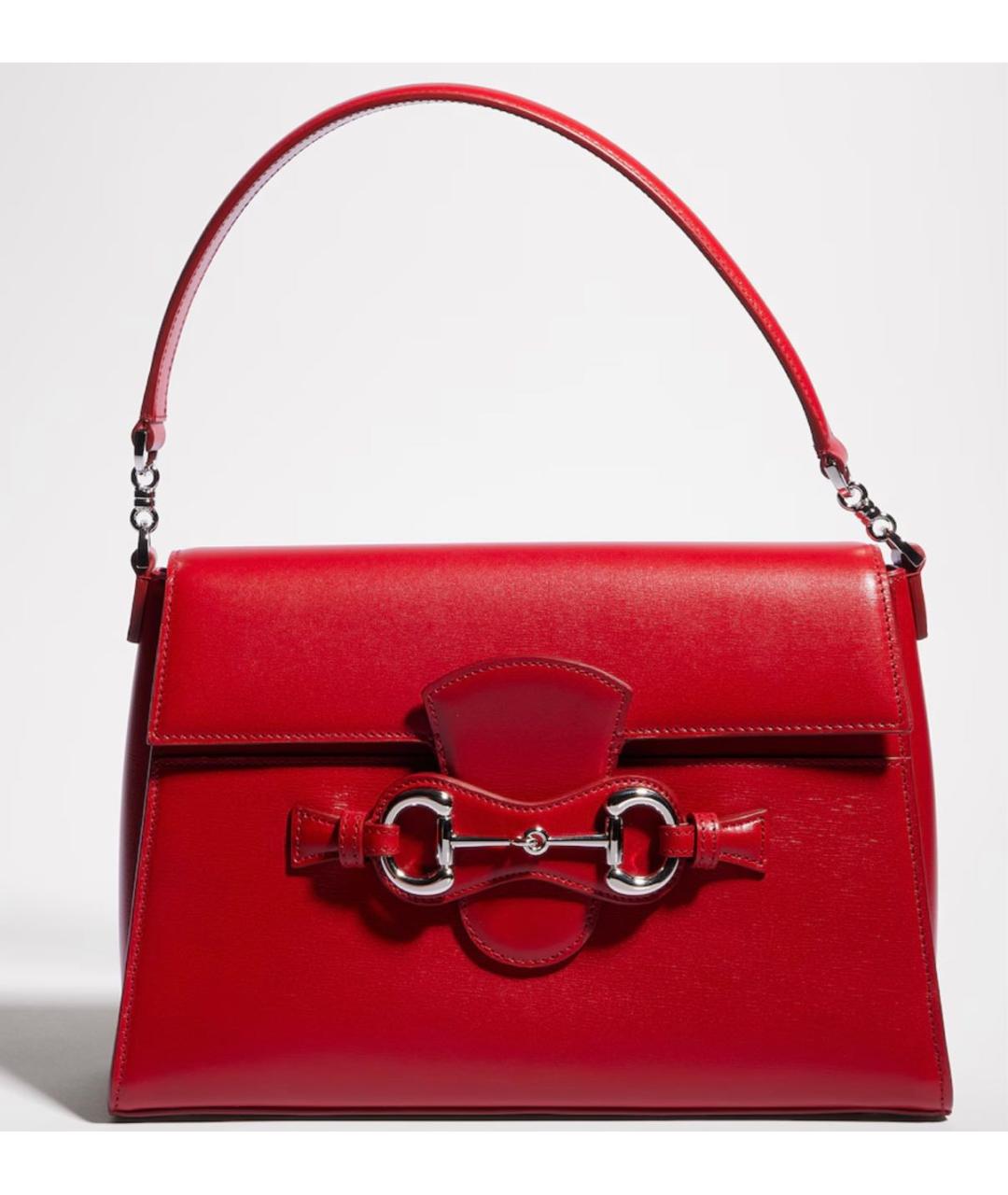 GUCCI Красная кожаная сумка через плечо, фото 6