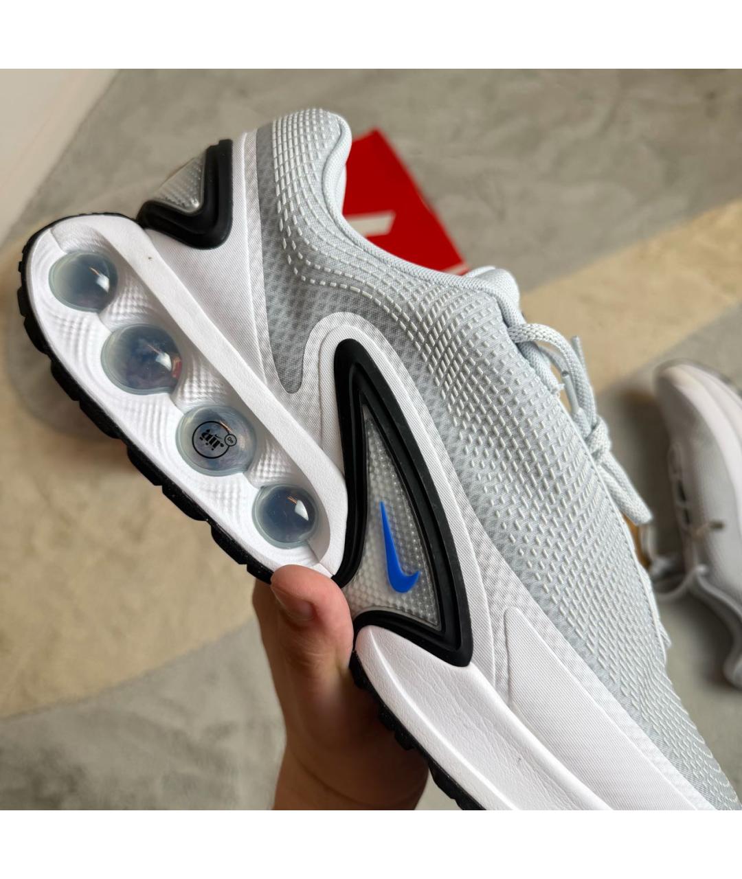 NIKE Белые текстильные низкие кроссовки / кеды, фото 4