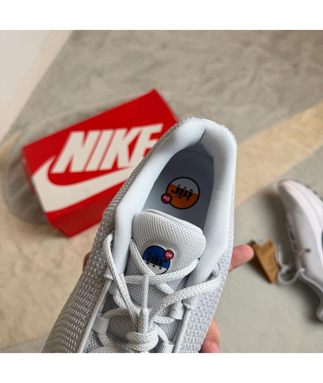 NIKE Белые текстильные низкие кроссовки / кеды, фото 7