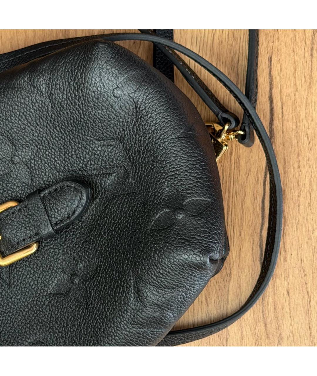 LOUIS VUITTON Черный кожаный рюкзак, фото 6