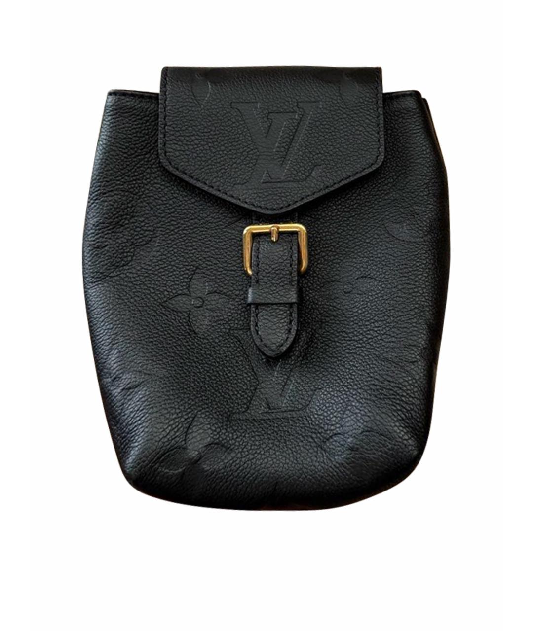 LOUIS VUITTON Черный кожаный рюкзак, фото 1