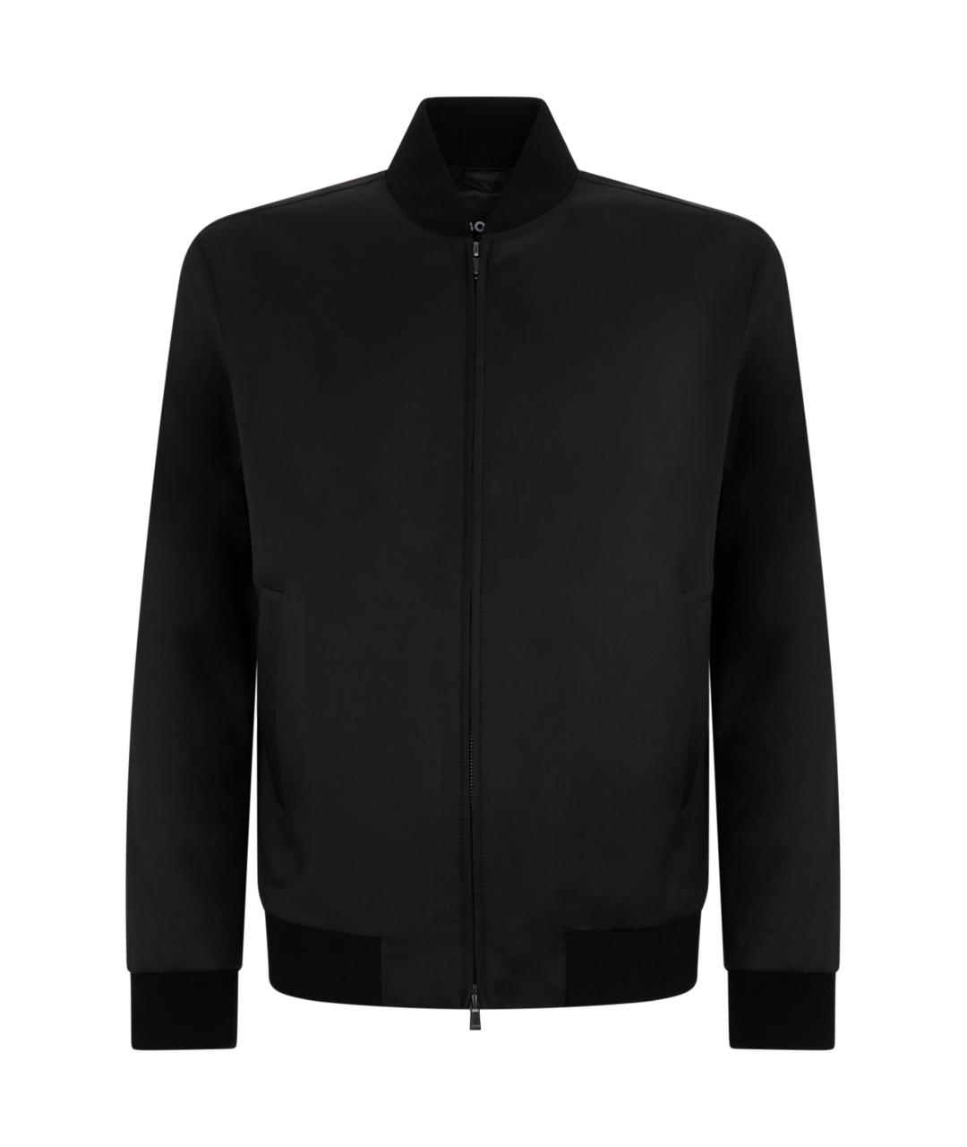 HUGO BOSS Черная шерстяная куртка, фото 1