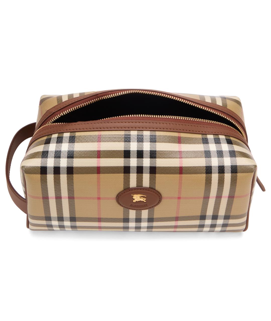 BURBERRY Бежевая косметичка, фото 5