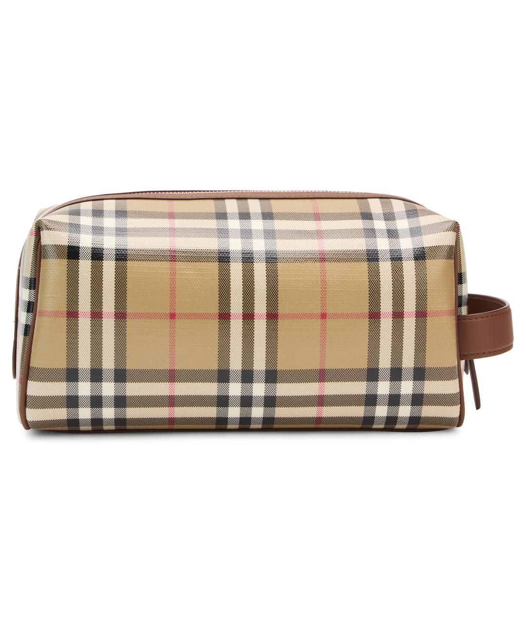BURBERRY Бежевая косметичка, фото 4