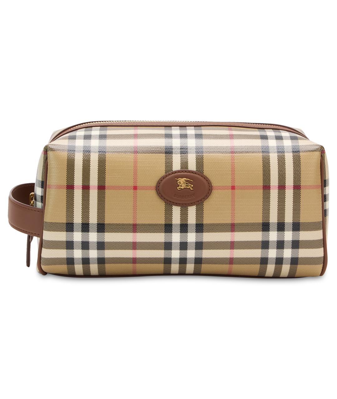 BURBERRY Бежевая косметичка, фото 2