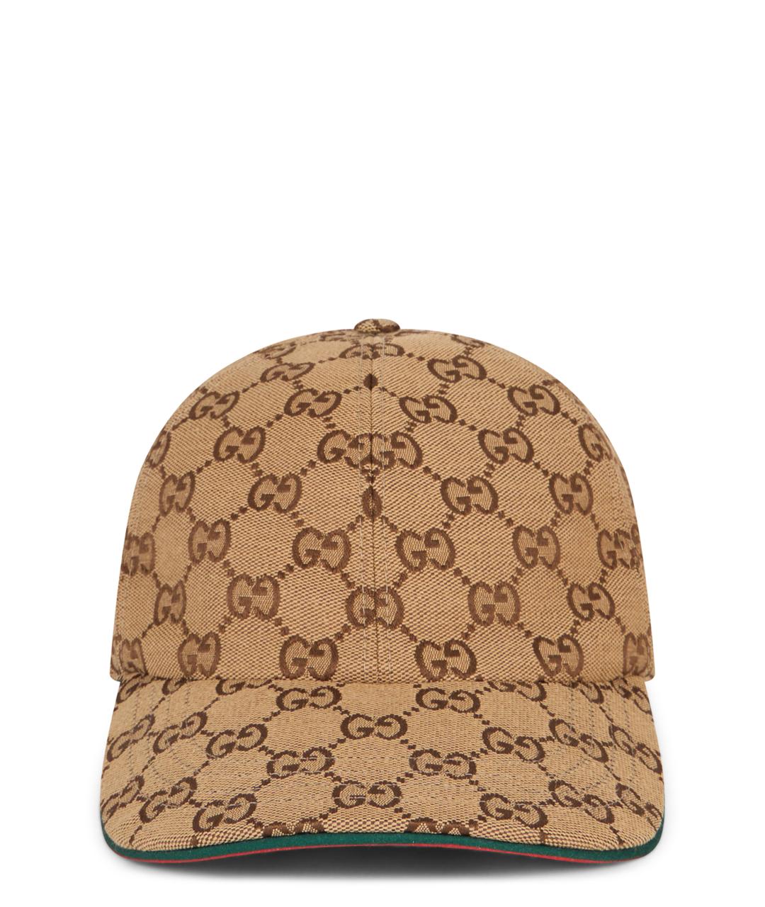 GUCCI Бежевая хлопковая кепка, фото 1