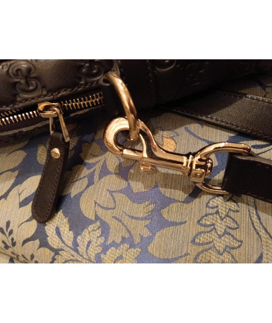 GUCCI Коричневый кожаный портфель, фото 7