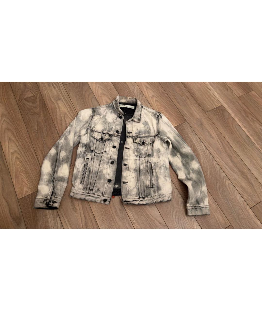 OFF-WHITE Серая деним куртка, фото 8