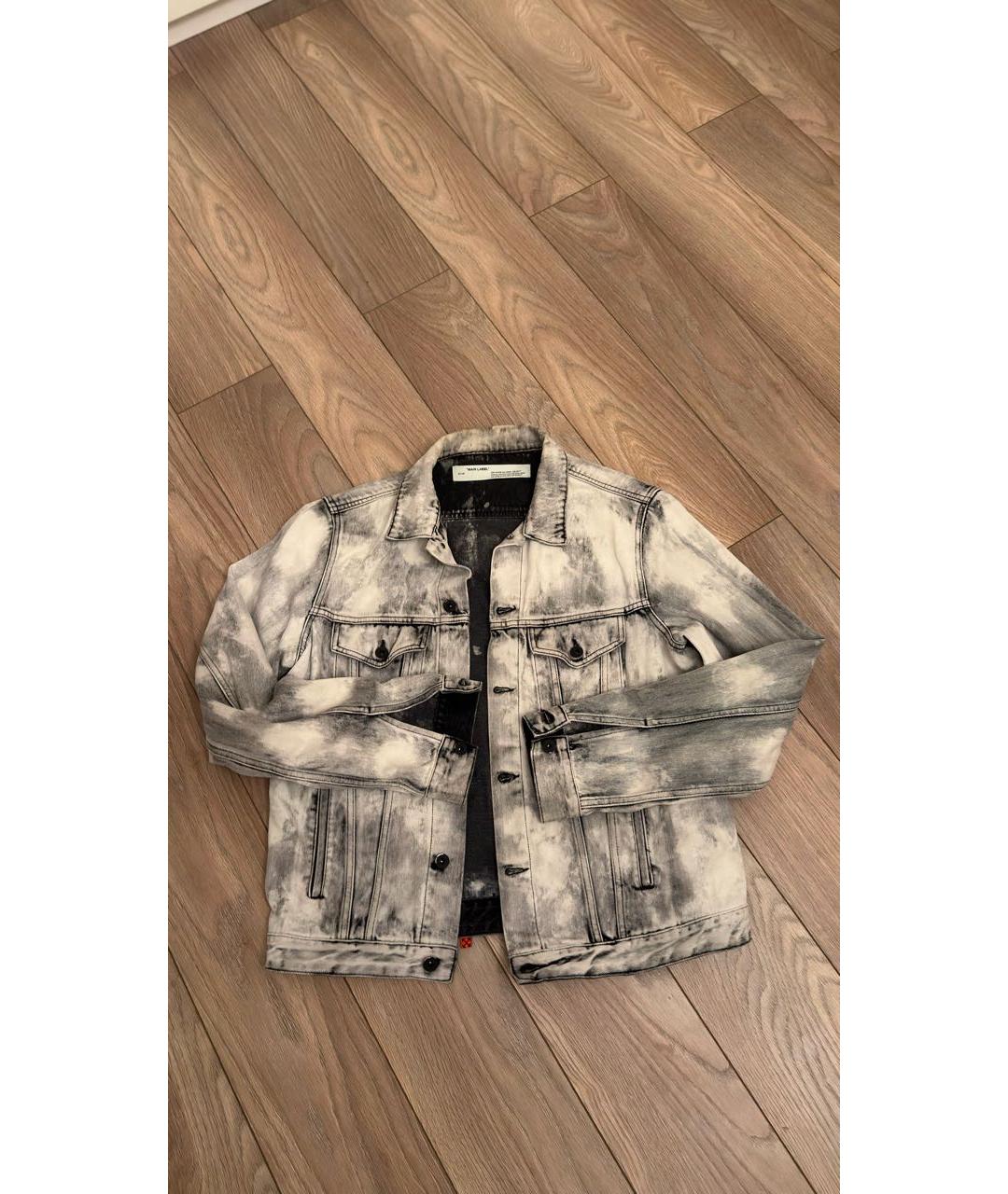 OFF-WHITE Серая деним куртка, фото 6